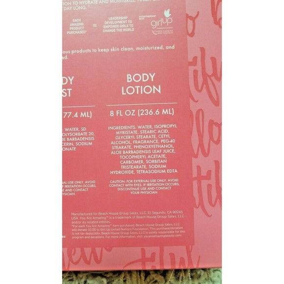 You Are Amazing Hello Beautiful Skin SUGAR PLUM BERRY 3 Piece Gift Set SEALED! - Picture 11 of 12